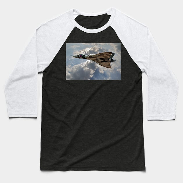 Avro Vulcan - Spirit in the Sky Baseball T-Shirt by SteveHClark